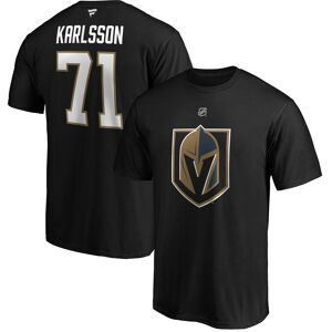 Men's Fanatics Branded William Karlsson Black Vegas Golden Knights Authentic Stack Player Name & Number T-Shirt - Male - Black