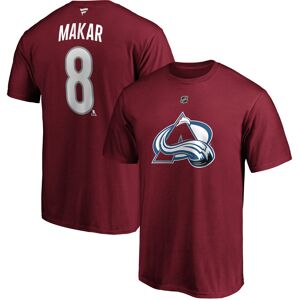 Men's Fanatics Branded Cale Makar Burgundy Colorado Avalanche Authentic Stack Player Name & Number T-Shirt - Male - Burgundy