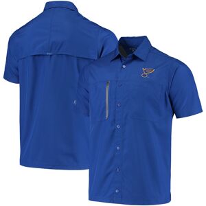 Men's Antigua Blue St. Louis Blues Kickoff Fishing Button-Up Shirt - Male - Blue