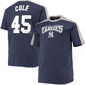 Men's Gerrit Cole Navy/Gray New York Yankees Big & Tall Fashion Piping Player T-Shirt - Male - Navy