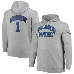 Men's Mitchell & Ness Penny Hardaway Heathered Gray Orlando Magic Big & Tall Name & Number Pullover Hoodie - Male - Heather Gray