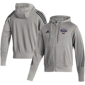 Men's adidas Heathered Gray Washington Capitals Fashion Full-Zip Hoodie - Male - Heather Gray