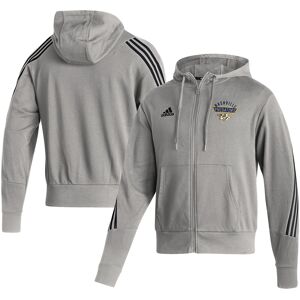 Men's adidas Heathered Gray Nashville Predators Fashion Full-Zip Hoodie - Male - Heather Gray