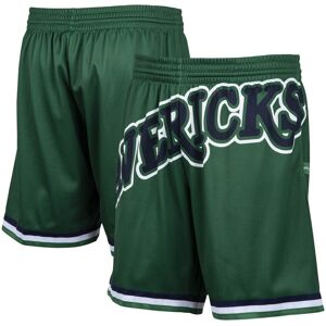 Men's Mitchell & Ness Green Dallas Mavericks Hardwood Classics Big Face 2.0 Shorts - Male - Green