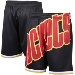 Men's Mitchell & Ness Black Houston Rockets Hardwood Classics Big Face 2.0 Shorts - Male - Black