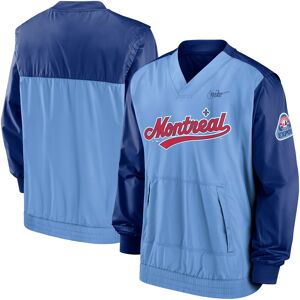 Men's Nike Royal/Light Blue Montreal Expos Cooperstown Collection V-Neck Pullover Windbreaker - Male - Royal