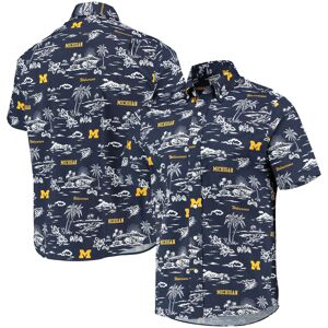 Men's Reyn Spooner Navy Michigan Wolverines Classic Button-Down Shirt - Male - Navy