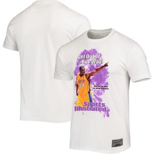 Men's Mitchell & Ness x Sports Illustrated Shaquille O'Neal White Los Angeles Lakers Player T-Shirt - Male - White