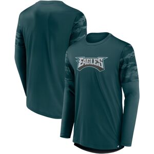 Men's Fanatics Branded Midnight Green/Black Philadelphia Eagles Square Off Long Sleeve T-Shirt - Male - Hunter Green