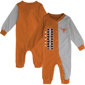 Infant Texas Orange/Heather Gray Texas Longhorns Halftime Two-Tone Sleeper - Male - Orange