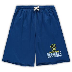 Men's Royal Milwaukee Brewers Big & Tall French Terry Shorts - Male - Royal