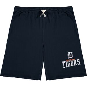 Men's Navy Detroit Tigers Big & Tall French Terry Shorts - Male - Navy