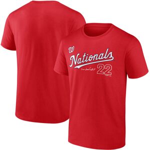 Men's Fanatics Branded Juan Soto Red Washington Nationals Player Name & Number T-Shirt - Male - Red