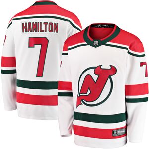 Men's Fanatics Branded Dougie Hamilton White New Jersey Devils 2022/23 Heritage Premier Breakaway Jersey - Male - White