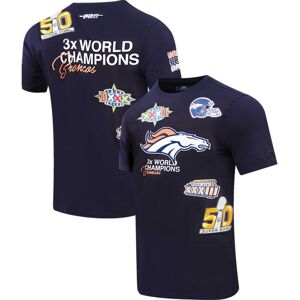 Men's Pro Standard Navy Denver Broncos Championship T-Shirt - Male - Navy