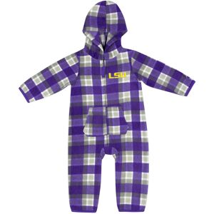 Infant Colosseum Purple/Gray LSU Tigers Farays Plaid Full-Zip Hoodie Jumper - Male - Purple