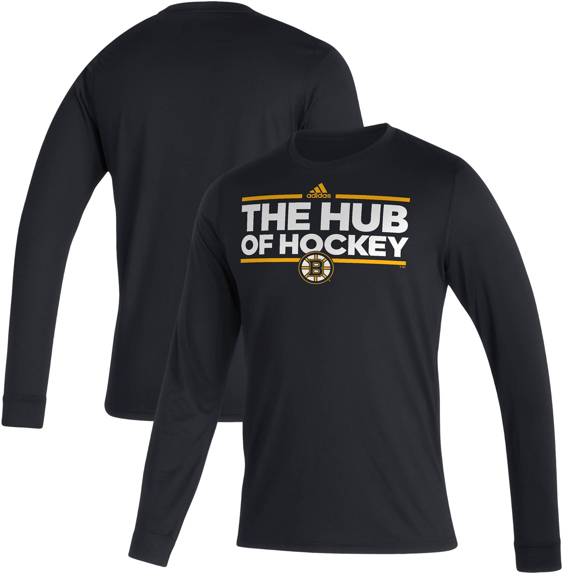 Men's adidas Black Boston Bruins Dassler AEROREADY Creator Long Sleeve T-Shirt - Male - Black