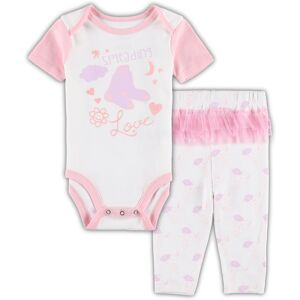 Newborn & Infant White/Pink Boston Red Sox Spreading Love Bodysuit & Tutu with Leggings Set - Female - White