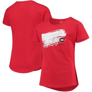 Girls Youth Red Cincinnati Reds Brush Stroke Dolman T-Shirt - Female - Red