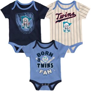 Infant Navy/Light Blue/Cream Minnesota Twins Future #1 3-Pack Bodysuit Set - Male - Navy