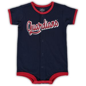 Infant Navy Cleveland Guardians Power Hitter Romper - Male - Navy