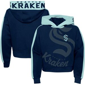 Girls Youth Deep Sea Blue Seattle Kraken Record Setter Pullover Hoodie - Female - Navy