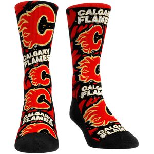 Unisex Rock Em Socks Calgary Flames Allover Logo & Paint Crew Socks - Unisex - Multi