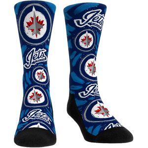 Unisex Rock Em Socks Winnipeg Jets Allover Logo & Paint Crew Socks - Unisex - Multi