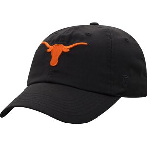 Men's Top of the World Black Texas Longhorns Staple Adjustable Hat - Male - Black