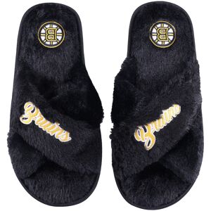 Women's FOCO Boston Bruins Script Cross Slide Slippers - Female - Yellow