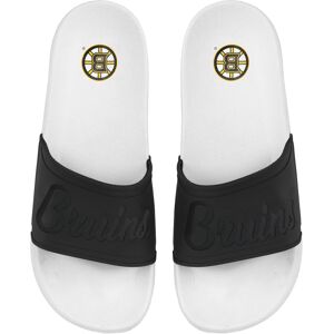 Women's FOCO Boston Bruins Script Wordmark Slide Sandals - Female - White