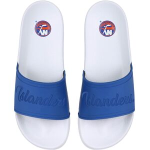 Women's FOCO New York Islanders Script Wordmark Slide Sandals - Female - White