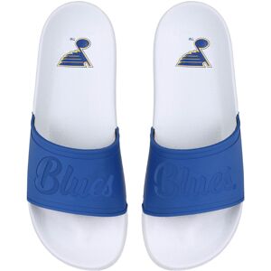 Women's FOCO St. Louis Blues Script Wordmark Slide Sandals - Female - White