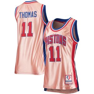 Women's Mitchell & Ness Isiah Thomas Pink Detroit Pistons 75th Anniversary Rose Gold 1982 Swingman Jersey - Female - Pink