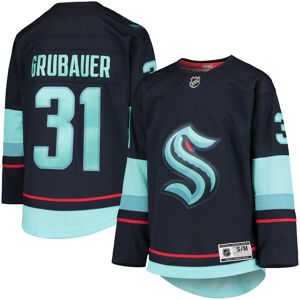 Youth Philipp Grubauer Deep Sea Blue Seattle Kraken Home Premier Player Jersey - Male - Navy