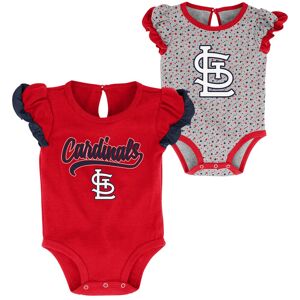 Newborn & Infant Red/Heathered Gray St. Louis Cardinals Scream & Shout Two-Pack Bodysuit Set - Male - Red