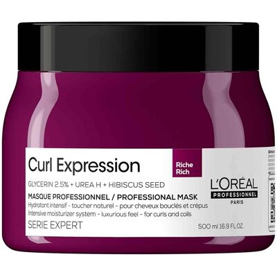 L'Oréal Professionnel Serie Expert Curl Expression Rich Intensive Moisturizer Mask 500mL L'Oréal Professionnel Serie Expert Curl Expression Rich Intensive Moisturizer Mask 500mL