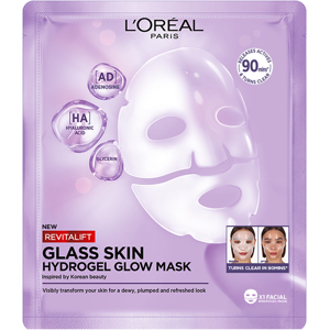 L'Oréal Paris Revitalift Filler Glass Skin Facial Hydrogel Glow Mask 1 un. L'Oréal Paris Revitalift Filler Glass Skin Facial Hydrogel Glow Mask 1 un.