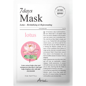 Ariul 7 Days Mask Lotus Revitalizing and Rejuvenating Mask 1 un. Ariul 7 Days Mask Lotus Revitalizing and Rejuvenating Mask 1 un.