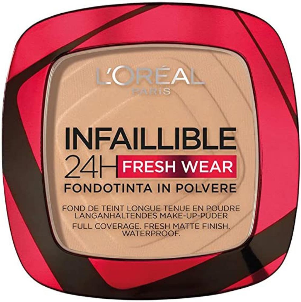L'Oréal Paris Infallible 24H Fresh Wear Foundation in a Powder Full Matte Coverage 9g 140 Golden Beige