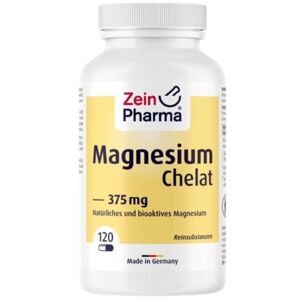 ZeinPharma Magnesium Chelate 375mg (Bisglycinate) 120 caps.