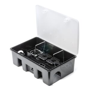 Mastertrap MX Rat Bait Station Box with Two Traps Clear Lid
