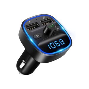 Temu Fm Transmitter, Upgraded Wireless Fm Transmitter Wireless Radio Adapter Car Kit With Dual Usb Charging Mp3 Player Support Tf Card