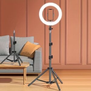 Temu 10 Inch Heavy Duty Light Stand, Adjustable Tripod Stand With 1.1 Meter Bracketfor Photo Studio Speedlight, Ring Light, Photography  10 Inches