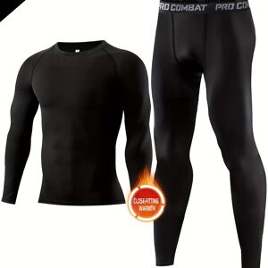 Temu Men's Long Sleeve Set: Quick Dry & Moisture Wicking Sportswear For Maximum Performance Carmine XS(30)