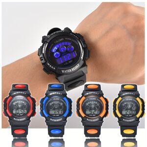 Temu Boys And Girls Casual Cute Electronic Watches, Waterproof Luminous Colorful Multi-functional Sports Watch, Holiday Gift Blue*2+Red*2