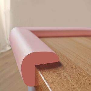 Temu Secure Your Home With This 2m/78.74'' Soft Baby Safety Desk Table Edge Guard Strip Christmas, Halloween, Thanksgiving Day Gift Pink*3+Creamy White*3