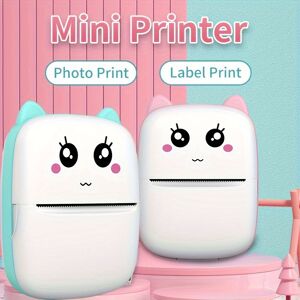 Temu Mini Printer For Phone And Android, Wireless Mini Photo Printer Label Printer, Portable Mini Thermal Printer For Printing Label, Journal, Study Note, Christmas Halloween Thanksgiving Gifts