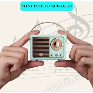 Temu Retro Wireless Speaker, Vintage Decor, Small Wireless Speaker, Cute Old Fashion Style For Kitchen Desk Bedroom Office Party Outdoor Kawaii For Android/ios Devices Light Green