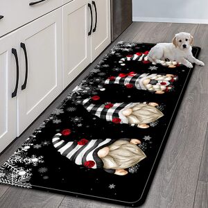 Temu 1pc Black And White Gnome Crystal Bath Mat Rugs Carpet Floor Mat Santa Claus Pattern Waterproof And Easy To Clean Seasonal Decoration Home Decoration Cute Aesthetic Room Decor Art Supplies Home Decor  60x180cm(23.6x71in)